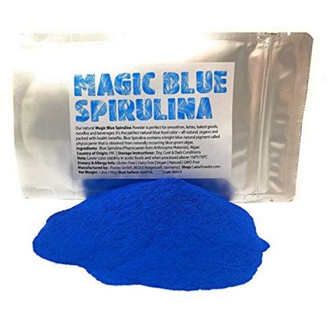 Magical midnight blue spirulina